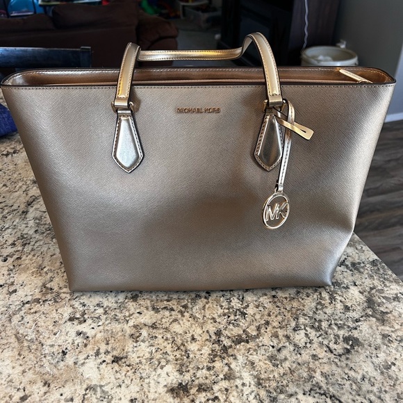 Michael Kors Gold Tote Bag
